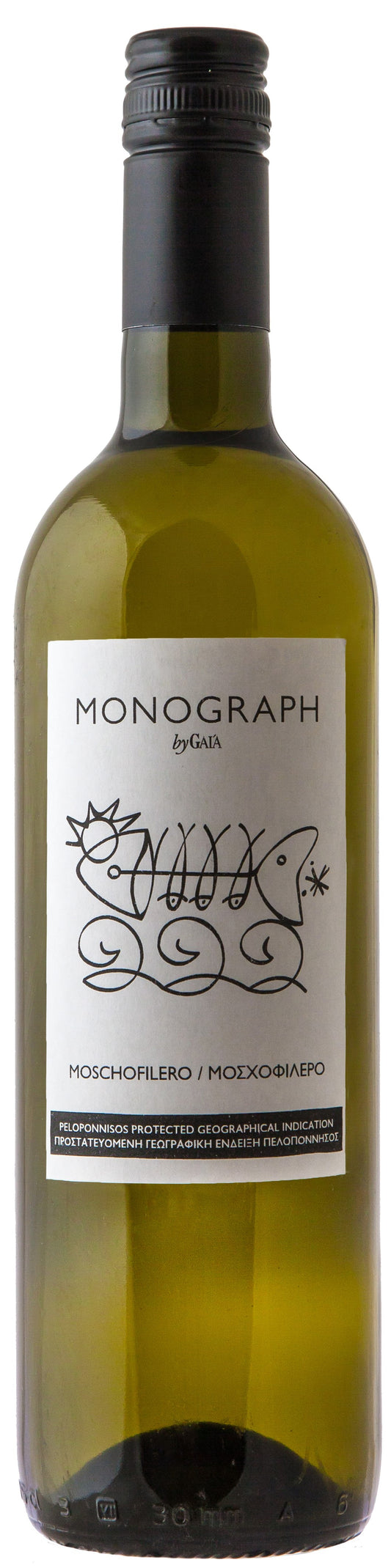Gaia Monograph Moschofilero 2023  Front Bottle Shot
