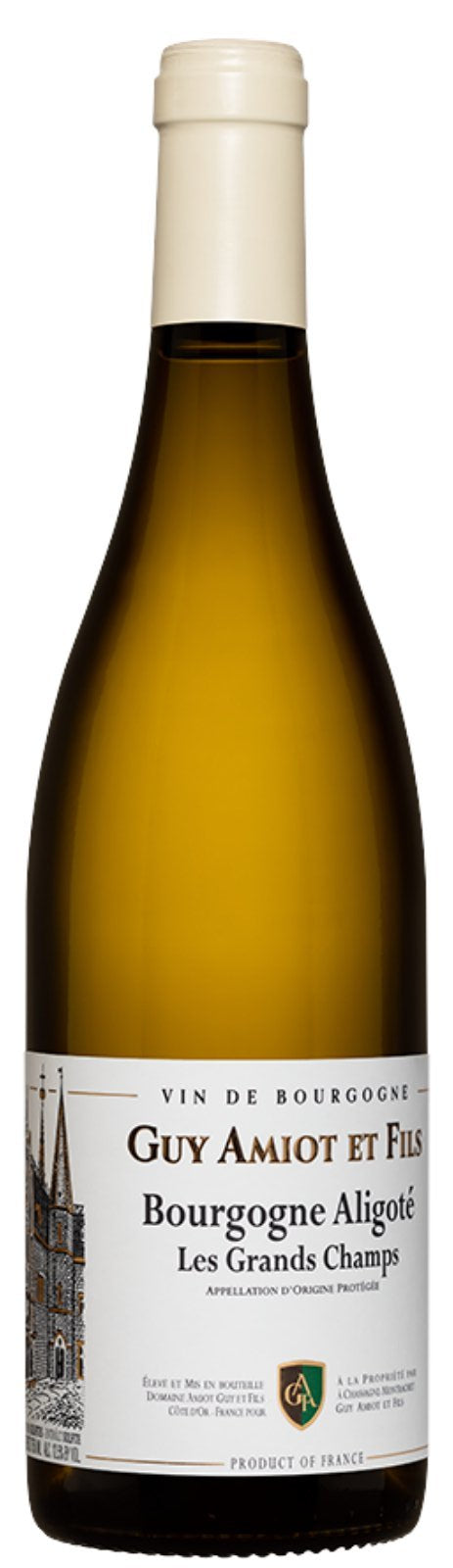 Guy Amiot Bouzeron Aligote Les Grands Champs 2022  Front Bottle Shot
