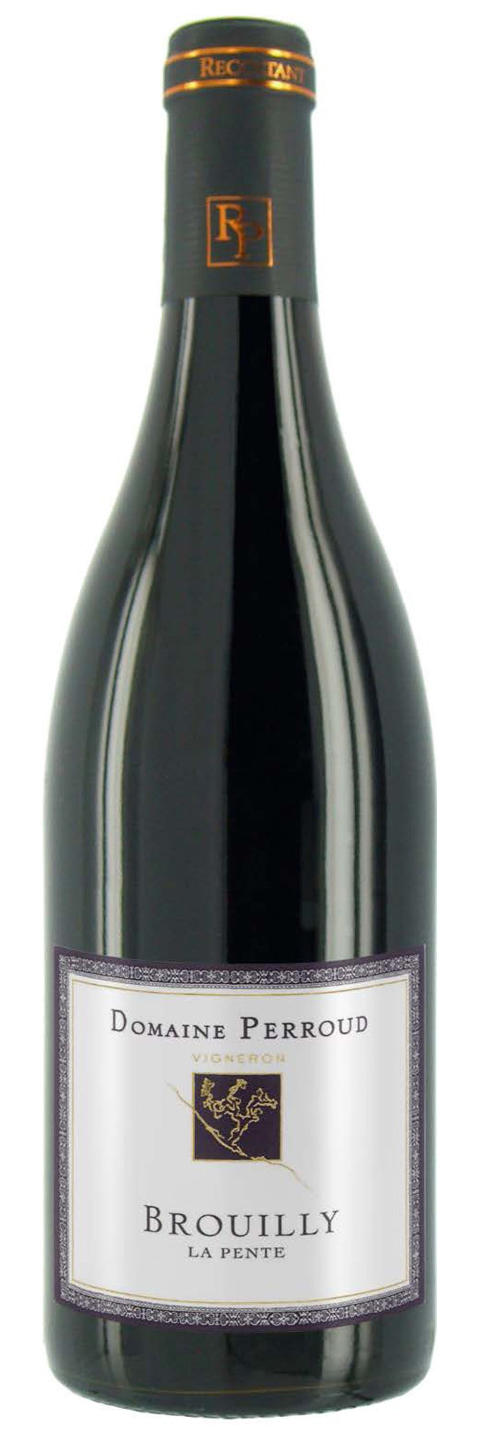Domaine Perroud Brouilly La Pente 2022  Front Bottle Shot