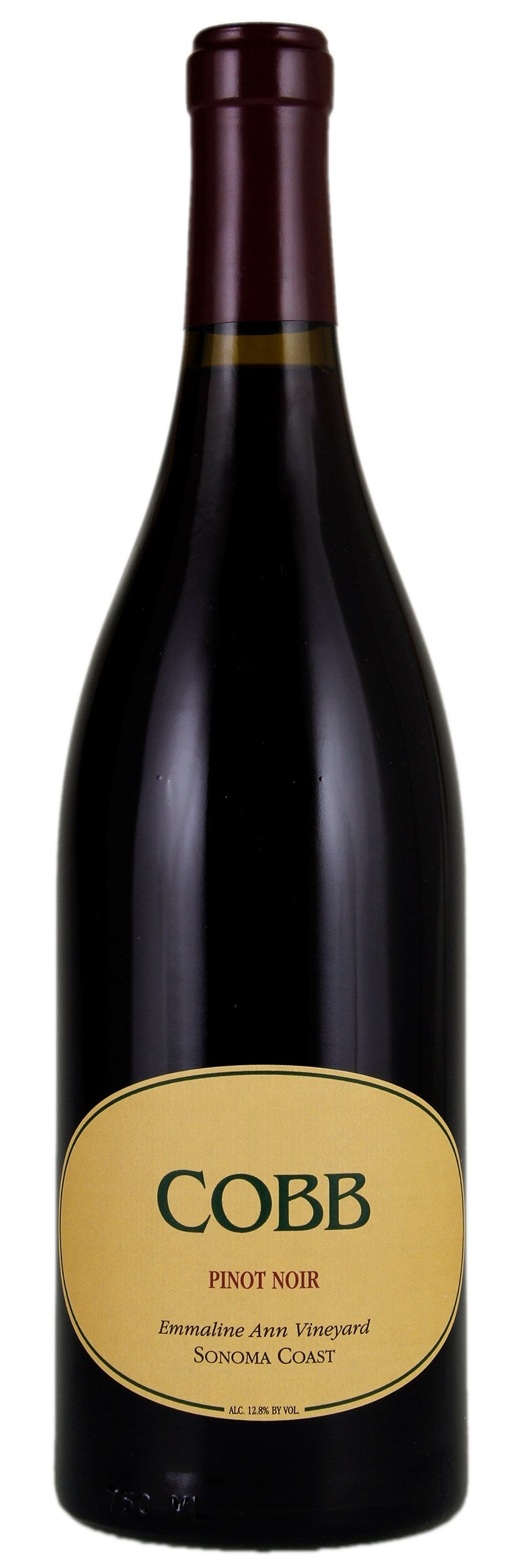 Cobb Wines Emmaline Ann Vineyard Pinot Noir 2019  Front Bottle Shot