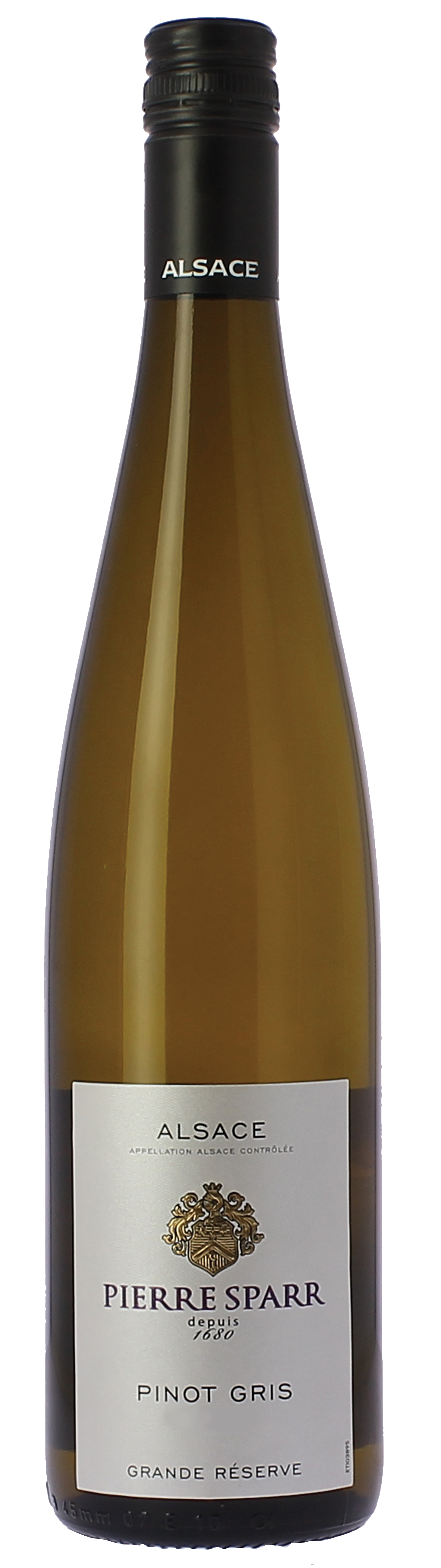 Pierre Sparr Pinot Gris 2021  Front Bottle Shot