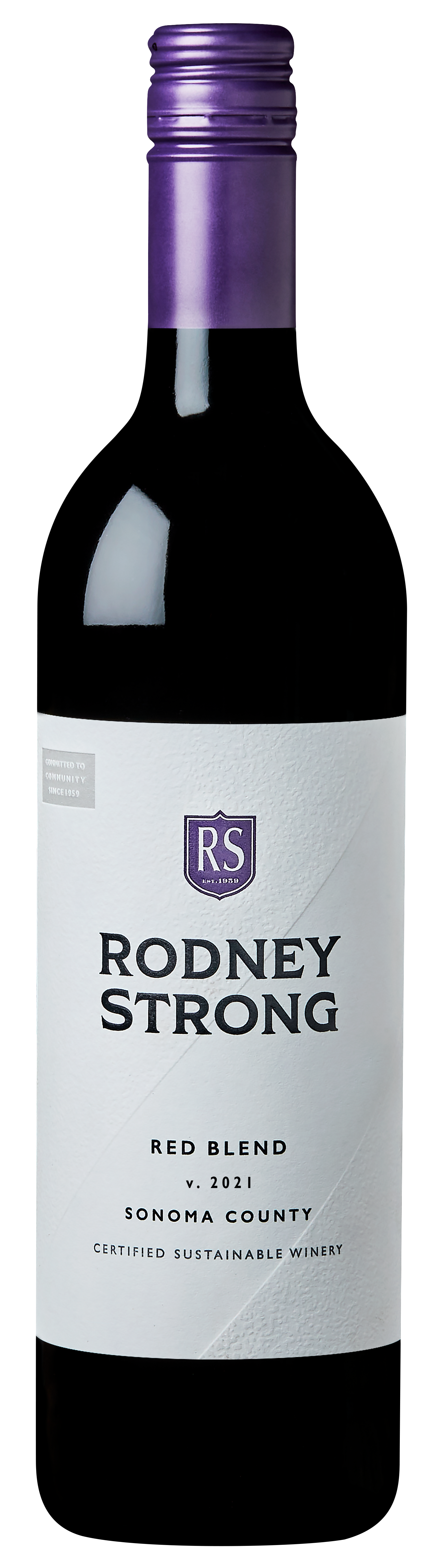 Rodney Strong Sonoma County Red 2021  Front Bottle Shot
