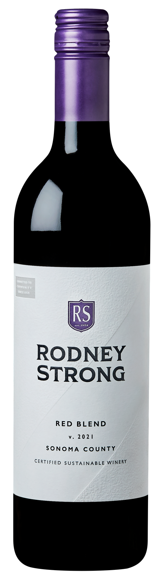 Rodney Strong Sonoma County Red 2021  Front Bottle Shot