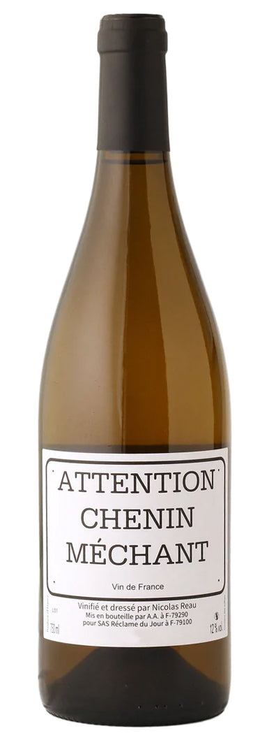 Nicolas Reau Attention Chenin Mechant Blanc 2023  Front Bottle Shot