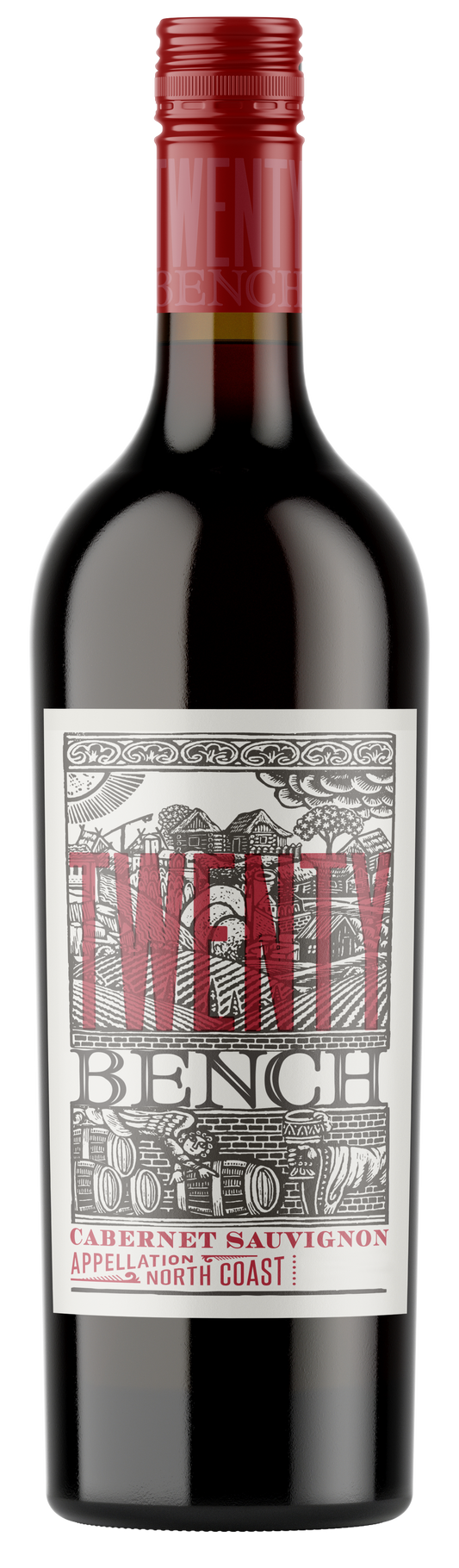 Twenty Bench North Coast Cabernet Sauvignon 2021  Front Bottle Shot