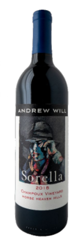 Andrew Will Winery Sorella 2018  Front Bottle Shot