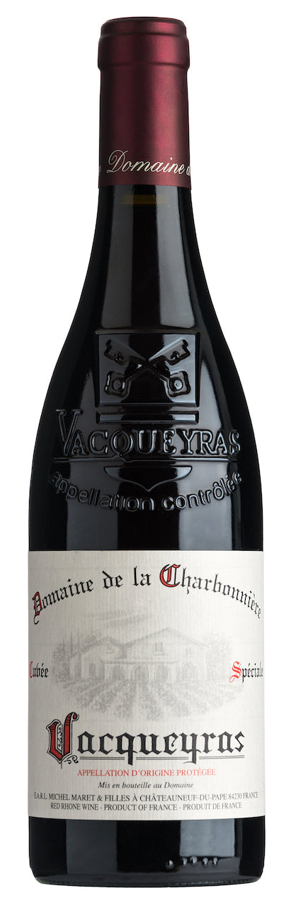 Domaine de la Charbonniere Vacqueyras Cuvee Speciale 2020  Front Bottle Shot