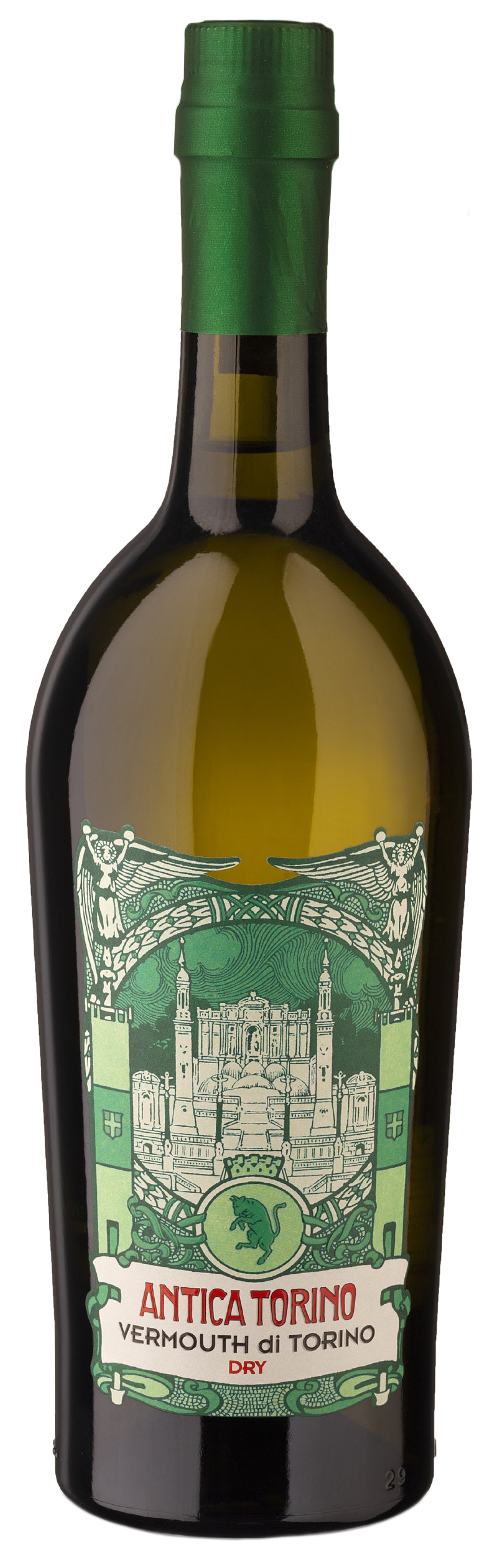 Antica Torino Dry Vermouth  Front Bottle Shot