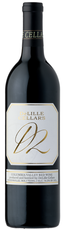 DeLille D2 Estate Red 2022  Front Bottle Shot
