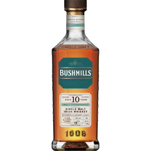 Bushmills Private Reserve 10 Year Old: Plum Brandy Casks 2012 Vintage Irish Whiskey