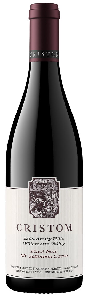 Cristom Mt. Jefferson Cuvee Pinot Noir 2023  Front Bottle Shot