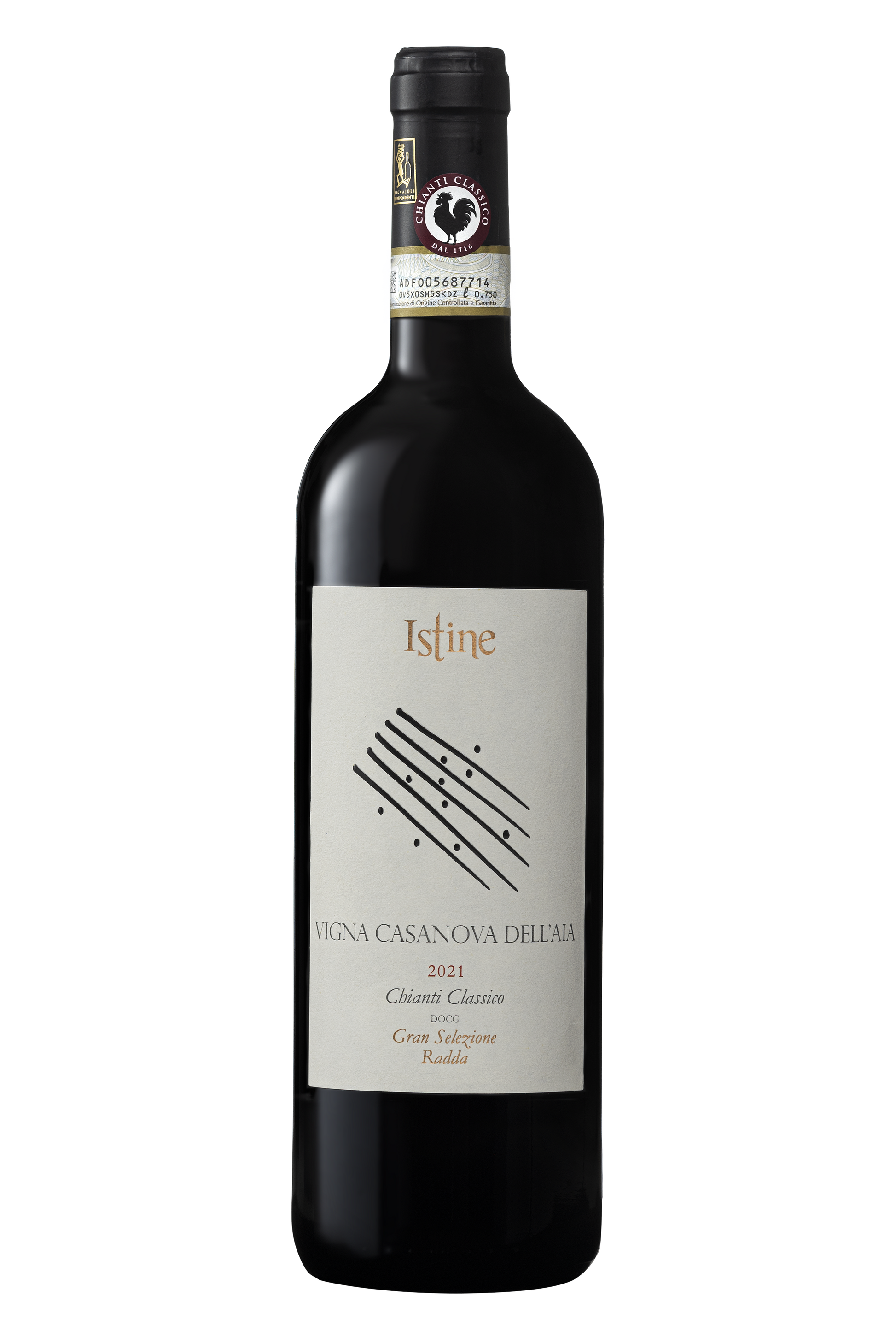 Istine Chianti Classico Casanova dell'Aia Gran Selezione 2021  Front Bottle Shot