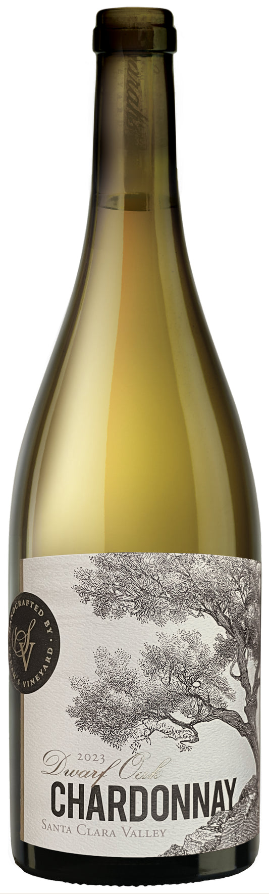 Sarah's Vineyard Dwarf Oak Santa Clara Valley Chardonnay 2023  Front Bottle Shot