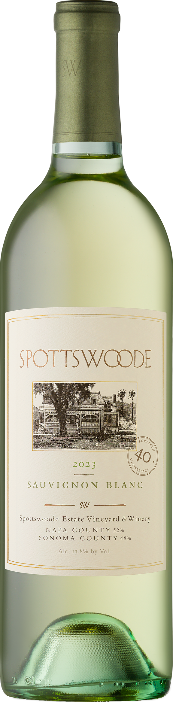 Spottswoode Sauvignon Blanc 2023  Front Bottle Shot