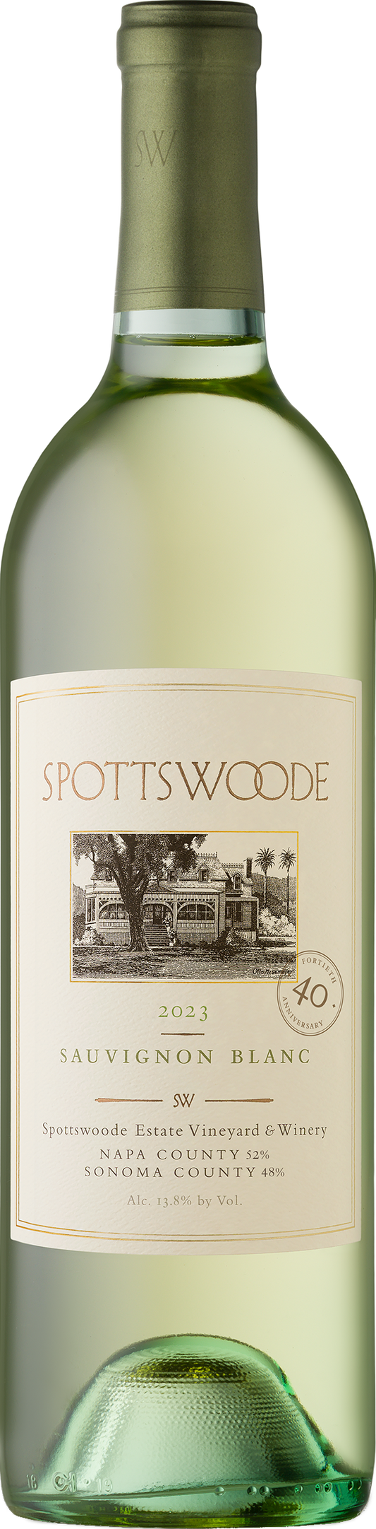 Spottswoode Sauvignon Blanc 2023  Front Bottle Shot