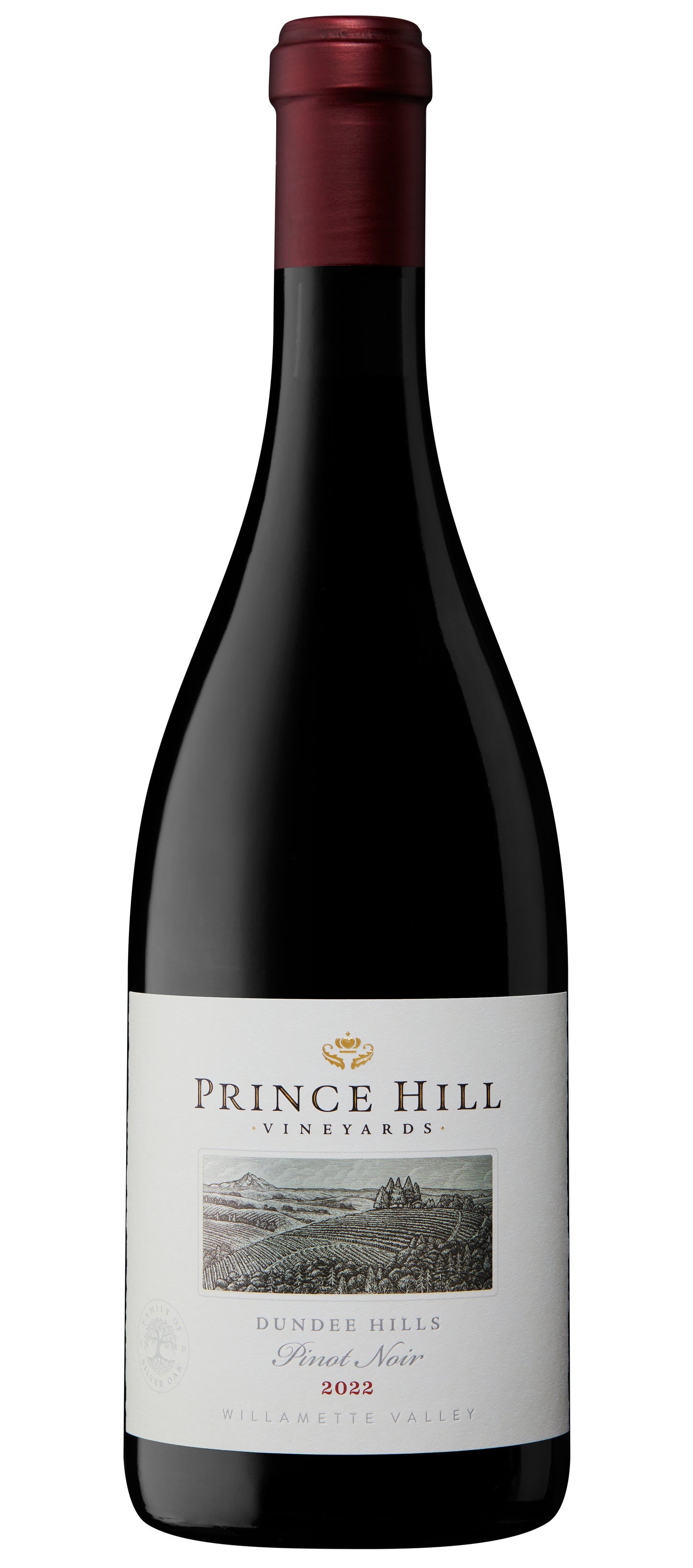 Prince Hill Vineyards Dundee Hills Pinot Noir 2022  Front Bottle Shot