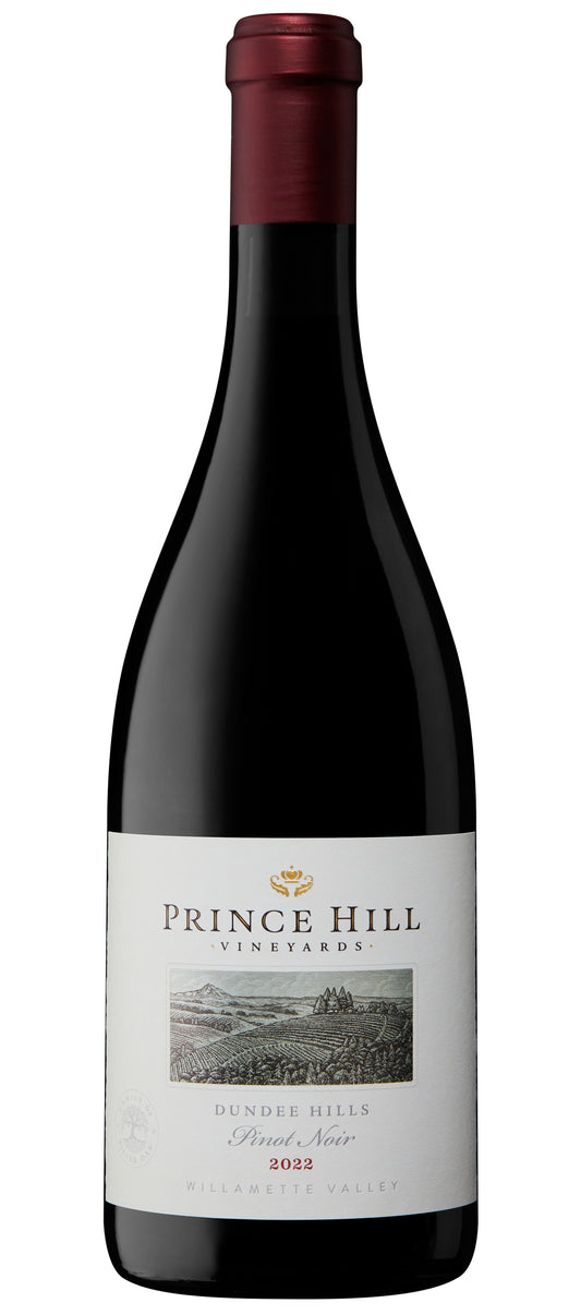 Prince Hill Vineyards Dundee Hills Pinot Noir 2022  Front Bottle Shot