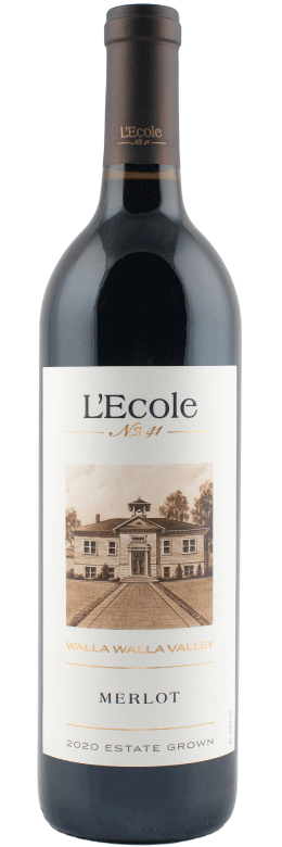 L'Ecole 41 Walla Walla Valley Estate Merlot 2020  Front Bottle Shot