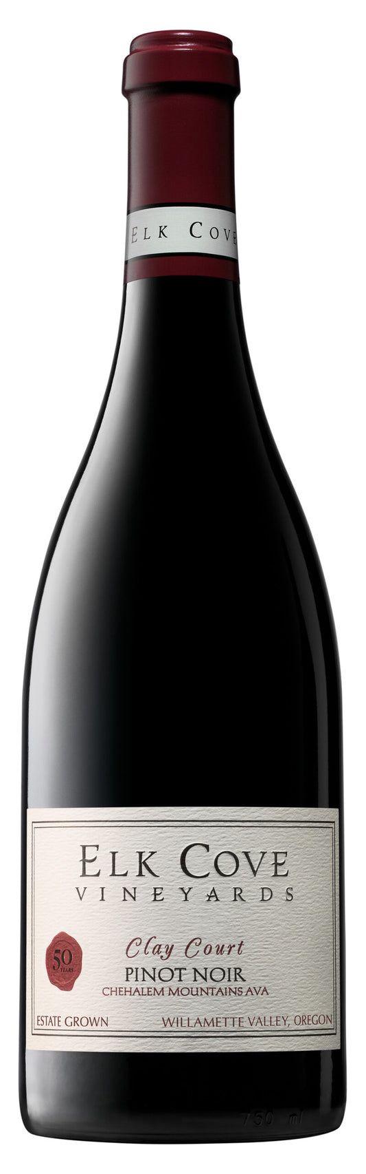 Elk Cove Clay Court Pinot Noir 2022  Front Bottle Shot