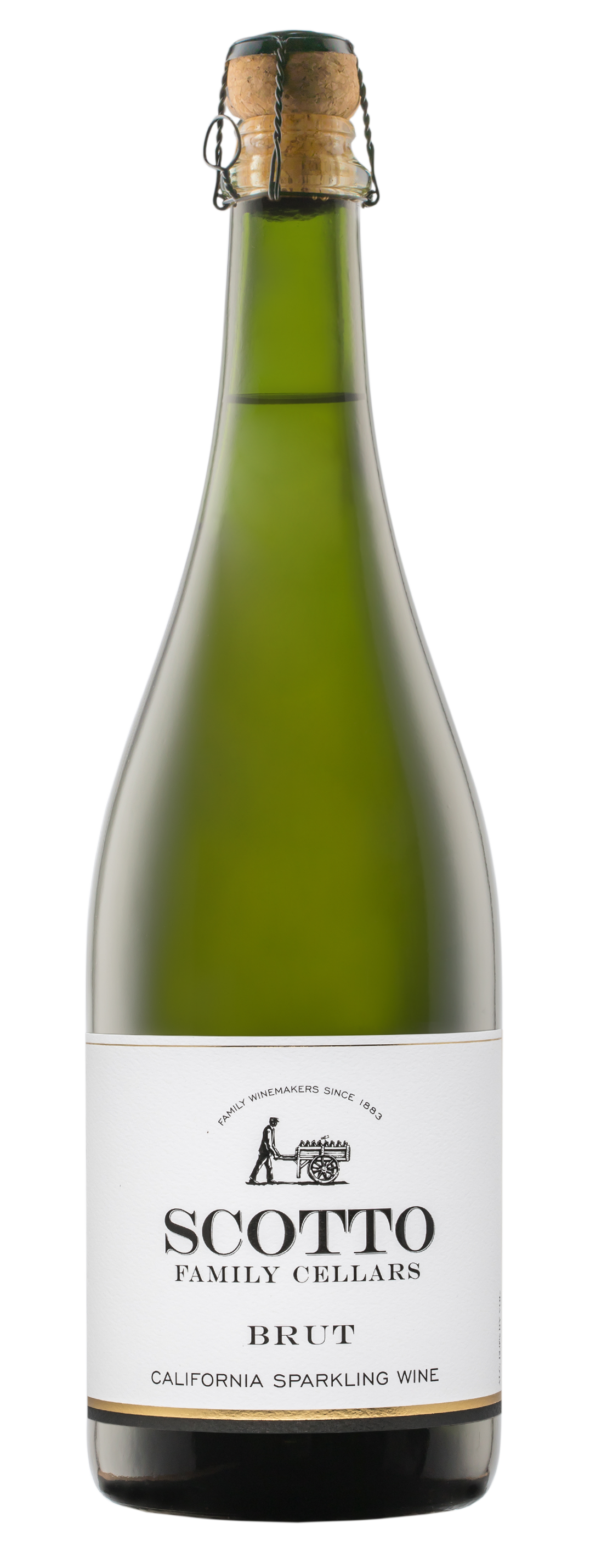 Scotto Family Cellars Brut  Front Bottle Shot