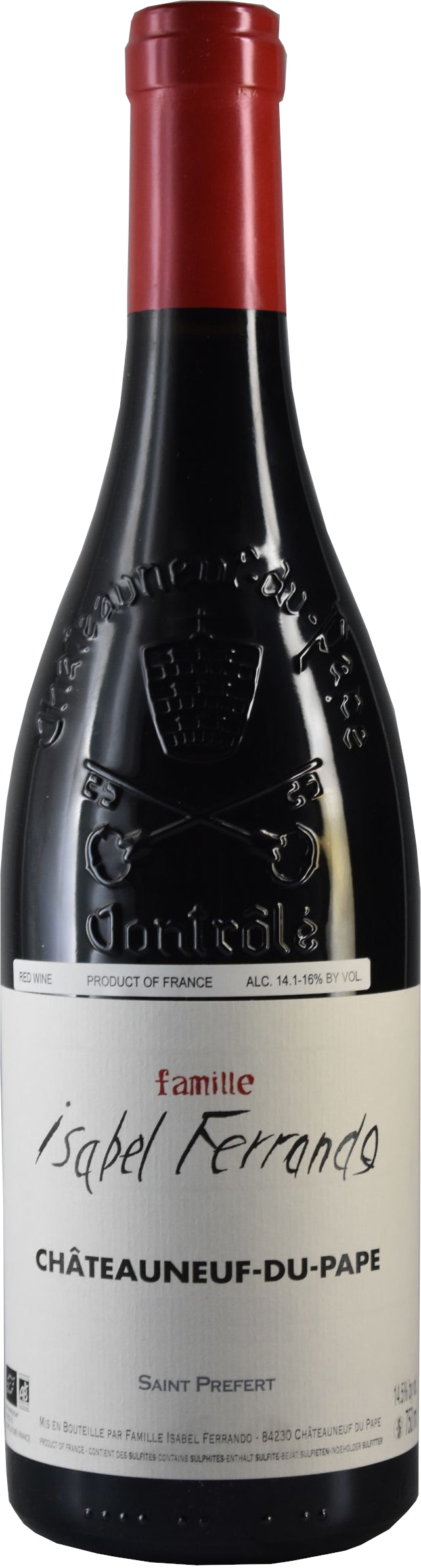 Famille Ferrando Chateauneuf-du-Pape 2021  Front Bottle Shot