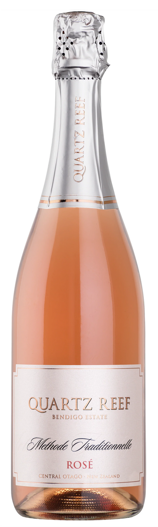 Quartz Reef Methode Traditionnelle Brut Rose  Front Bottle Shot