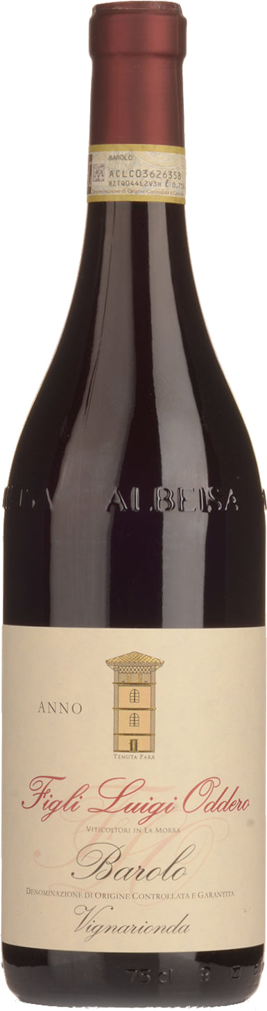Figli Luigi Oddero Barolo Vignarionda 2017  Front Bottle Shot