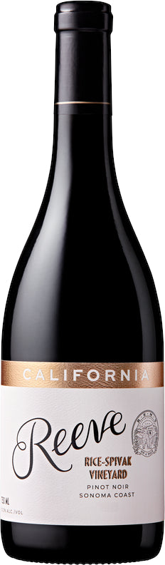 Reeve Rice-Spivak Vineyard Pinot Noir 2021  Front Bottle Shot