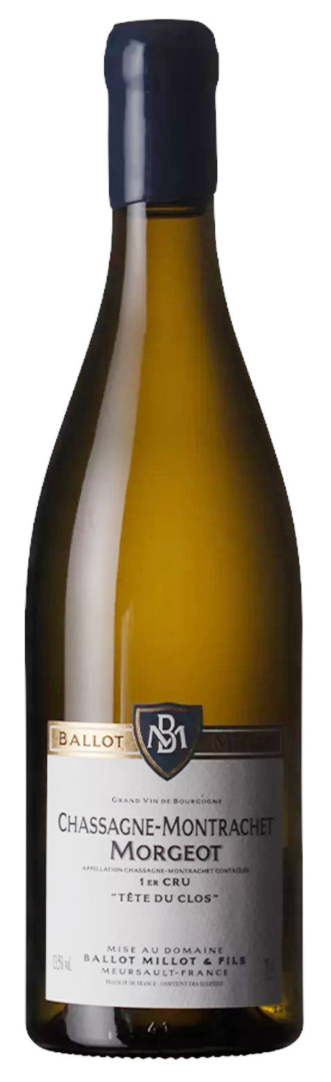 Ballot-Millot Chassagne-Montrachet Morgeot Premier Cru Tete du Clos 2022  Front Bottle Shot