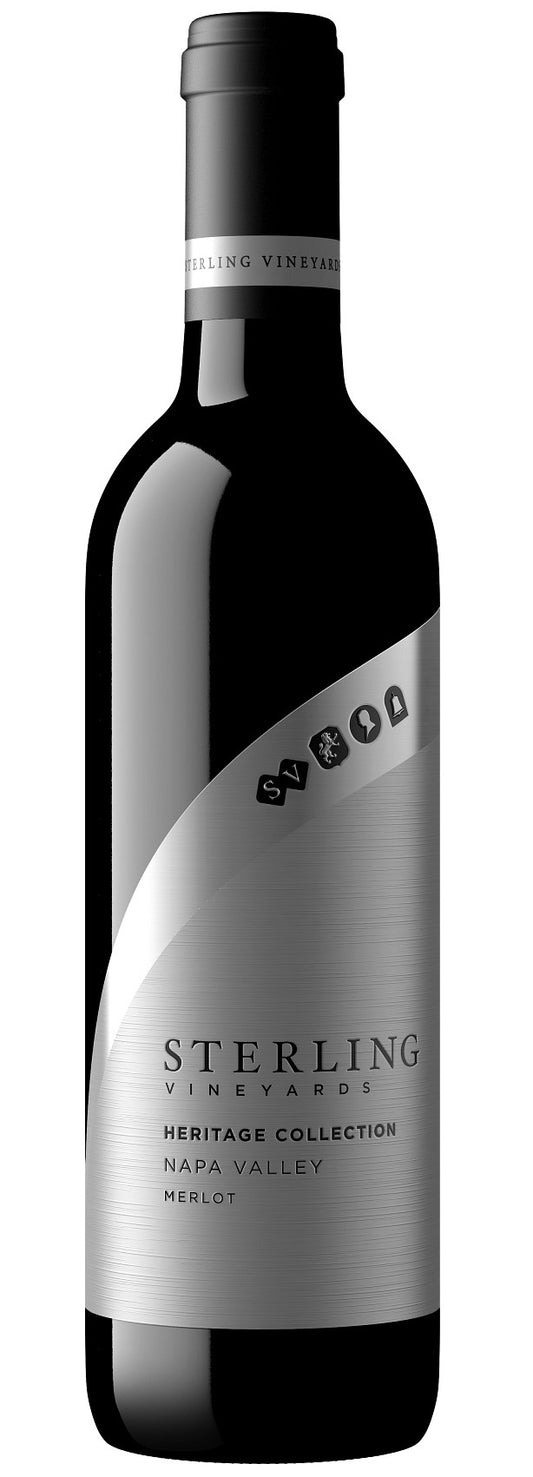 Sterling Heritage Collection Napa Merlot 2021  Front Bottle Shot
