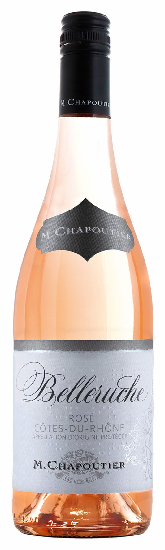 Maison Chapoutier  Belleruche Cotes-du-Rhone Rose 2023  Front Bottle Shot