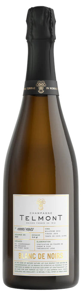 Champagne Telmont Blanc de Noirs 2014  Front Bottle Shot