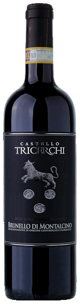Castello Tricerchi Brunello di Montalcino 2018  Front Bottle Shot
