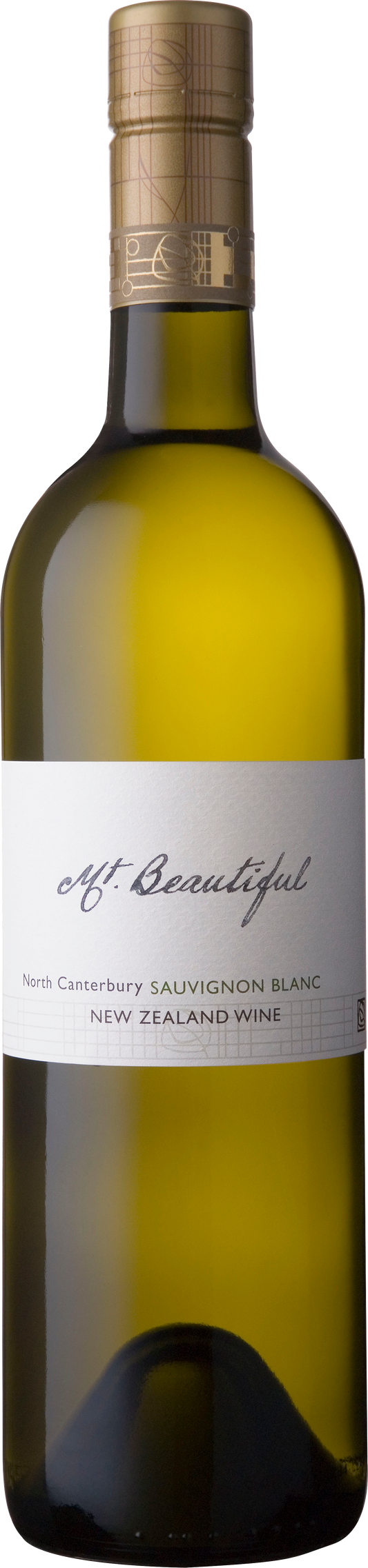 Mt. Beautiful Sauvignon Blanc 2022  Front Bottle Shot