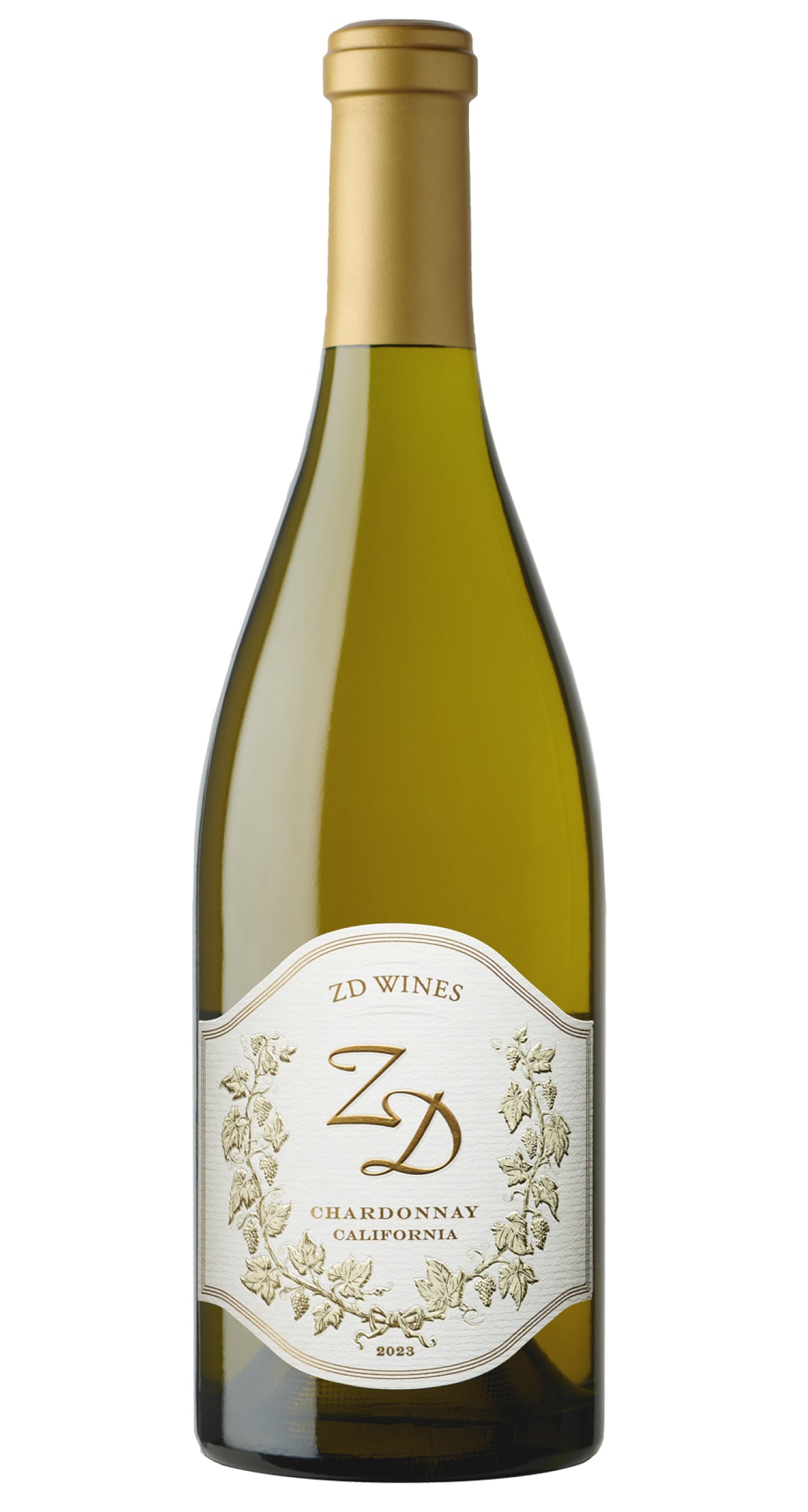 ZD Wines Chardonnay 2023  Front Bottle Shot