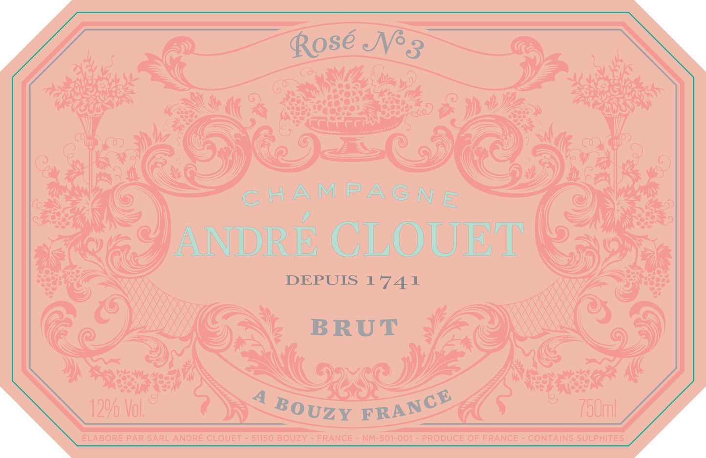 Champagne Andre Clouet Brut Rose No. 3 (1.5 Liter Magnum)