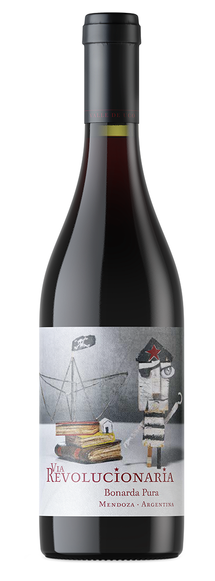 Passionate Wines Via Revolucionaria Bonarda Pura 2022  Front Bottle Shot