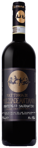 Milziade Antano Sagrantino di Montefalco 2017  Front Bottle Shot