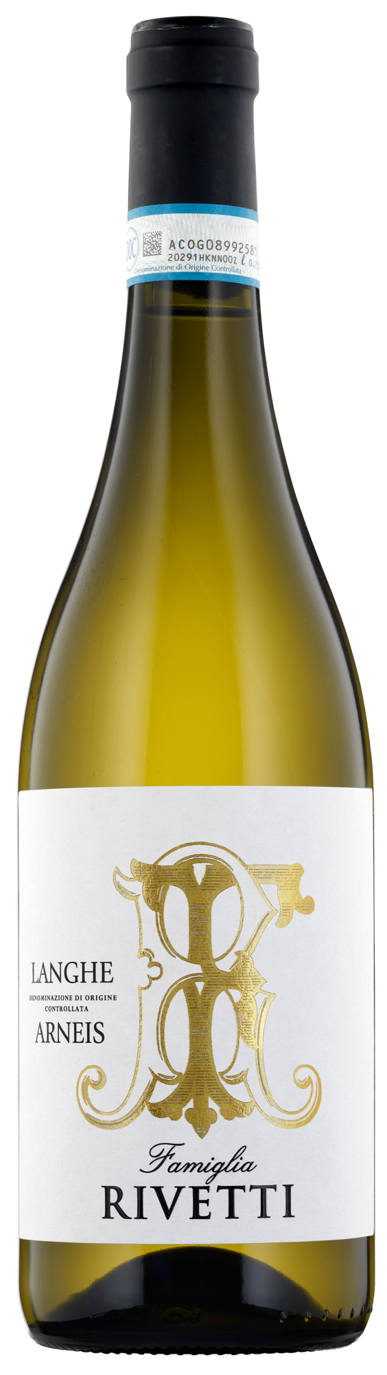 Famiglia Rivetti Arneis 2023  Front Bottle Shot