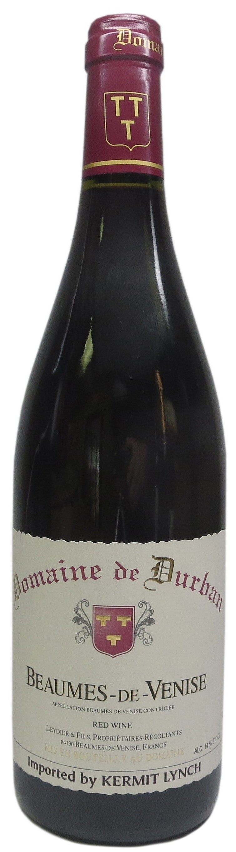 Domaine de Durban Beaumes-de-Venise 2023  Front Bottle Shot