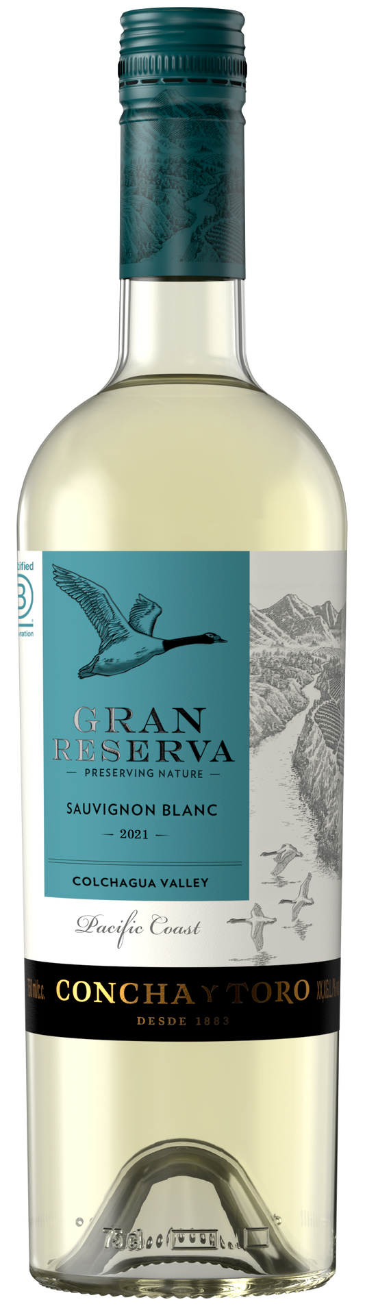 Concha y Toro Gran Reserva Sauvignon Blanc 2021  Front Bottle Shot