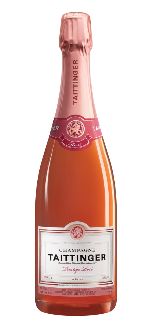 Taittinger Brut Prestige Rose  Front Bottle Shot