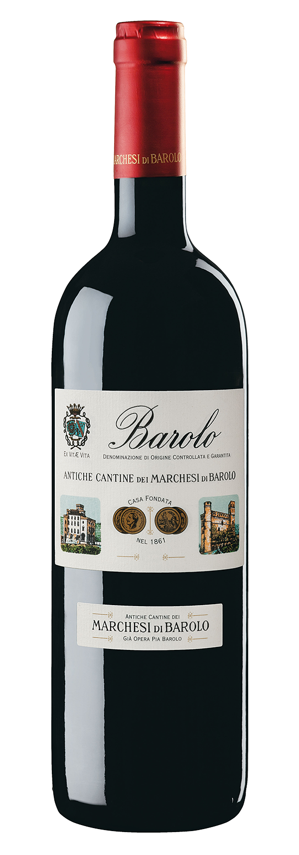 Marchesi di Barolo Barolo Tradizione 2018  Front Bottle Shot