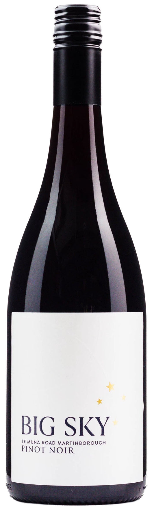 Big Sky Wines Te Muna Pinot Noir 2021  Front Bottle Shot