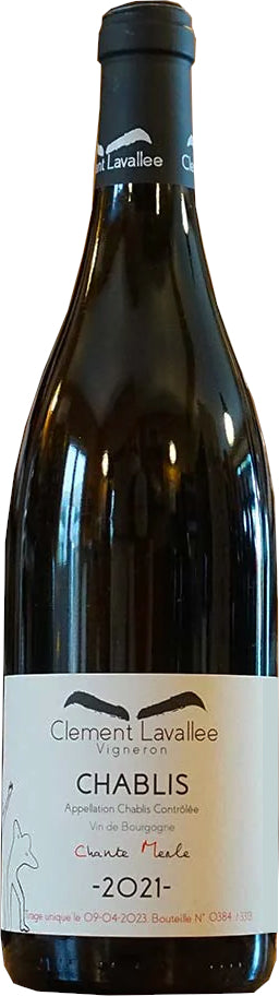 Clement Lavallee Chablis Chante Merle 2021  Front Bottle Shot