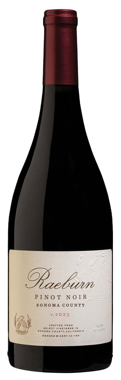 Raeburn Pinot Noir 2023  Front Bottle Shot