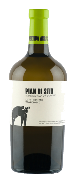 San Salvatore Pian di Stio Paestum Fiano 2021  Front Bottle Shot
