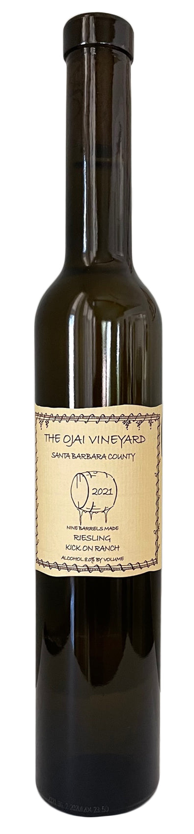 Ojai Kick On Ranch Dessert Riesling (375ML half-bottle) 2021  Front Bottle Shot