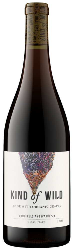 Kind of Wild Organic Montepulciano d'Abruzzo 2021  Front Bottle Shot