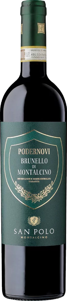 Poggio San Polo Podernovi Brunello di Montalcino 2018  Front Bottle Shot